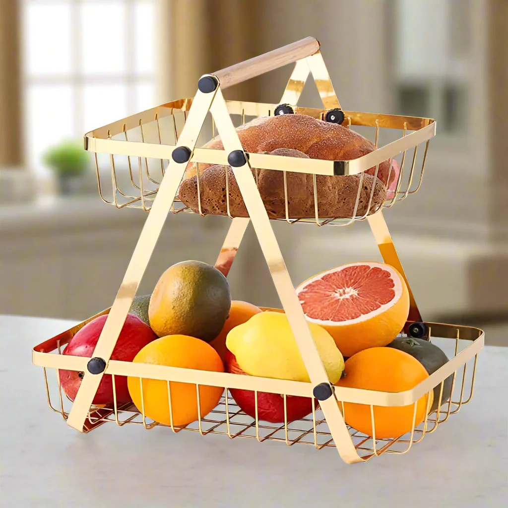 Golden Fruit Display Stand Golden Fruit Display Stand - Image 2