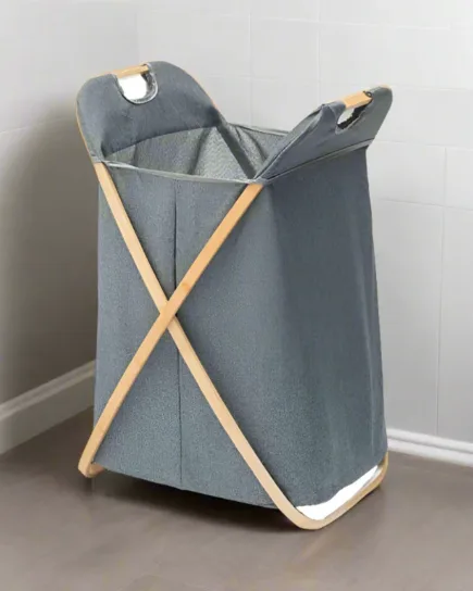 Stylish Bamboo Laundry Storage