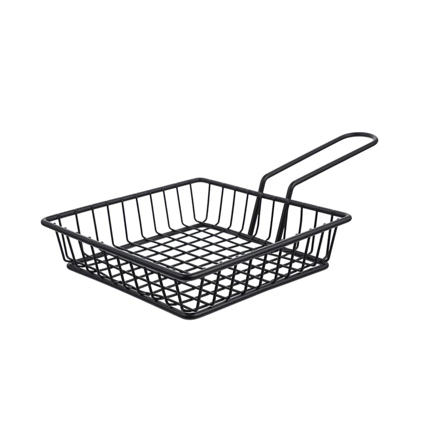 Black Metal Fry Basket for Cooking Black Metal Fry Basket for Cooking