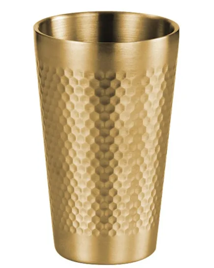 300ml Stainless Steel Glass with Gold Coating