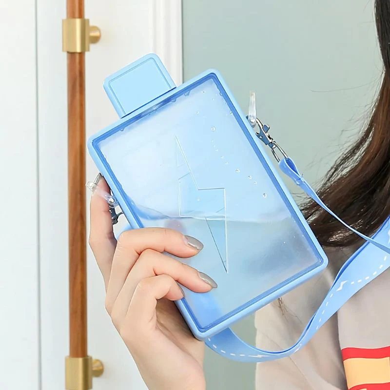 Plastic Kids Water Bottle – 450ml, Blue Design Plastic Kids Water Bottle - 450ml, Blue Design - Image 3