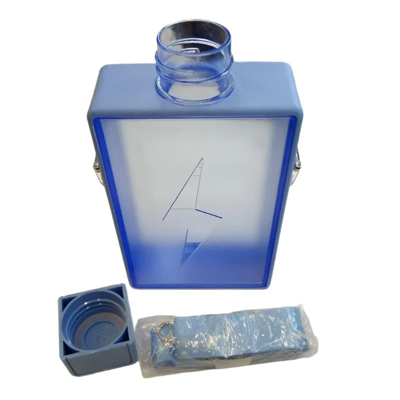 Plastic Kids Water Bottle – 450ml, Blue Design Plastic Kids Water Bottle - 450ml, Blue Design - Image 2