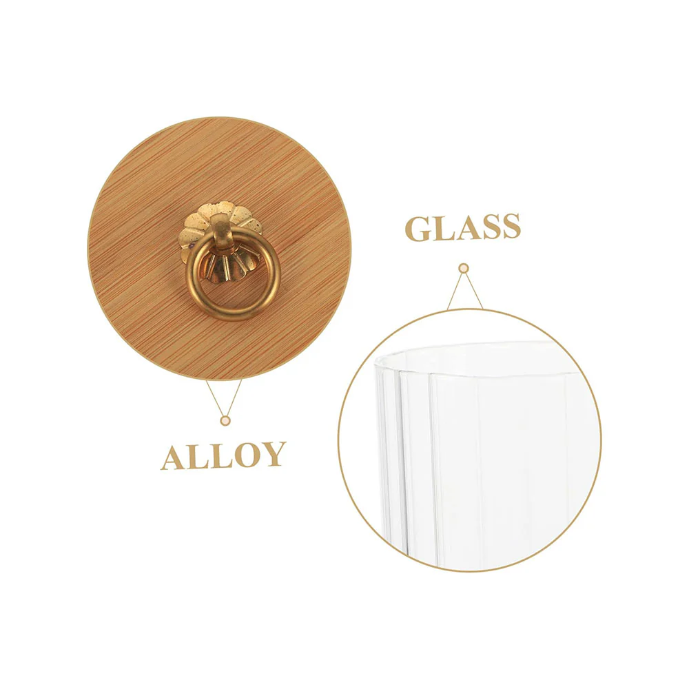 Glass Storage Container 500ml with Bamboo Cover Glass Storage Container 500ml with Bamboo Cover - Image 3