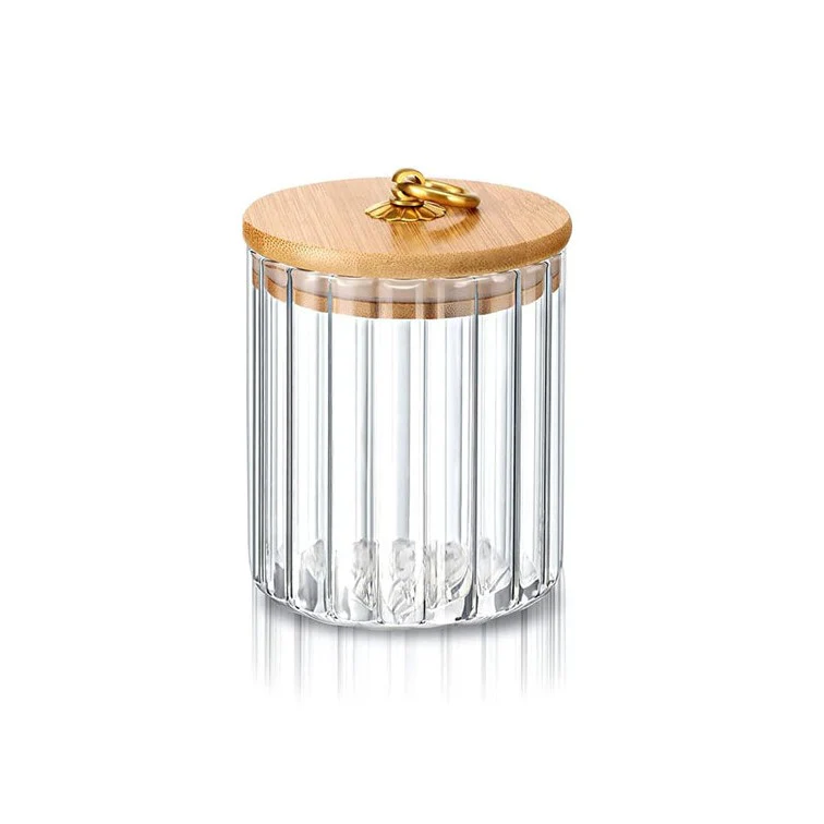 Glass Storage Container 500ml with Bamboo Cover Glass Storage Container 500ml with Bamboo Cover - Image 5