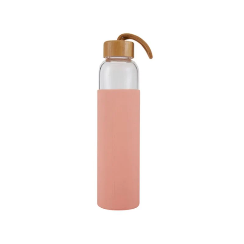 Glass Water Bottle (500ml) with Protective Silicone Sleeve Glass Water Bottle (500ml) with Protective Silicone Sleeve - Image 5