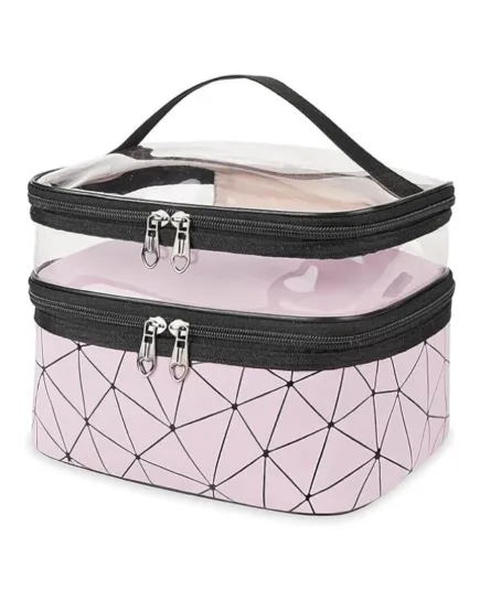 Dual Compartment Cosmetic Bag
