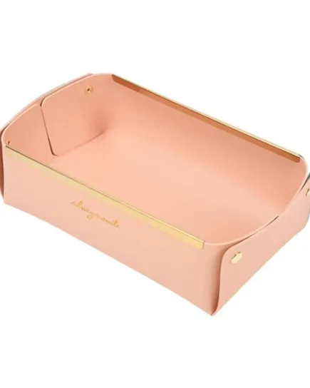 Elegant Leather Beauty Tray