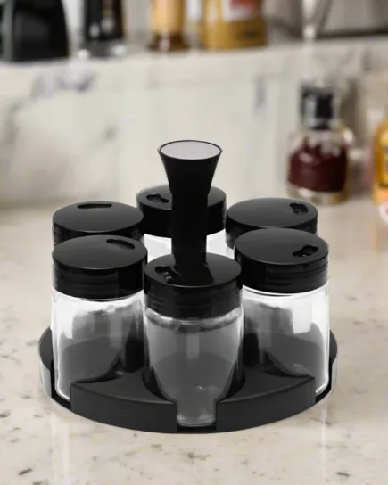 6-Rotating Spice Jars Collection