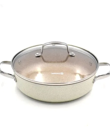 4.0L Korkmaz Granita Aluminum Short Cooking Pot