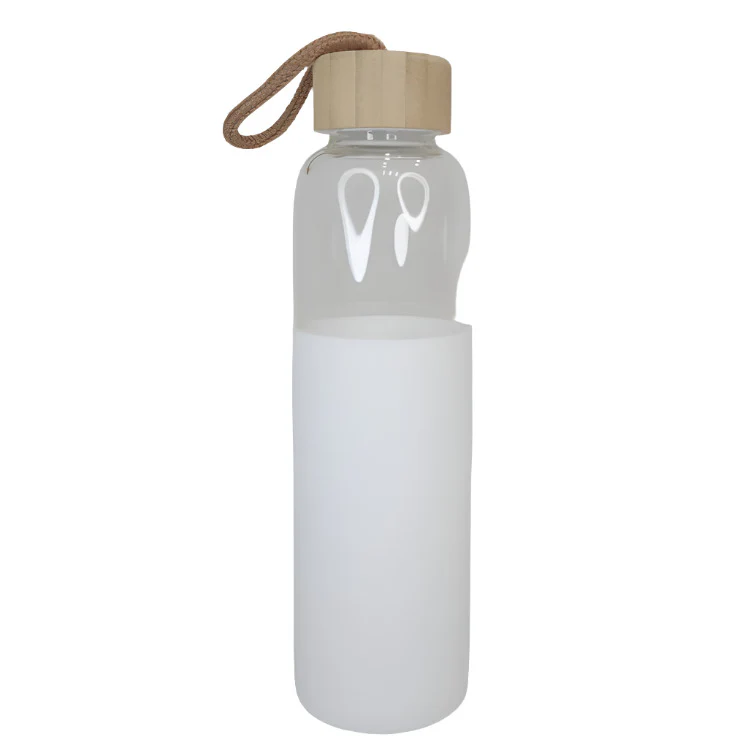 Glass Water Bottle (500ml) with Protective Silicone Sleeve Glass Water Bottle (500ml) with Protective Silicone Sleeve - Image 4