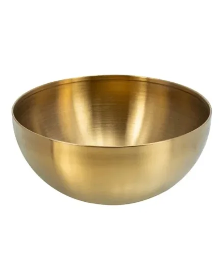 Stainless Steel Mixing and Serving Bowl - 20cm with Luxurious Gold Finish