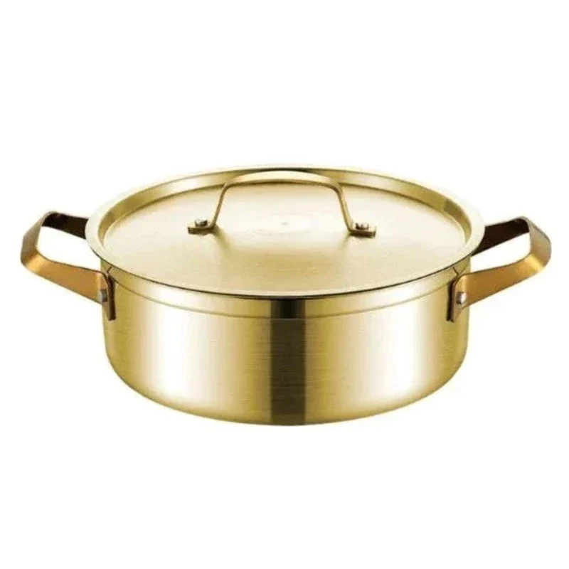2000ml Tea Kettle with Easy-to-Use Infuser Stainless Steel Casserole with Gold Plating - 30cm
