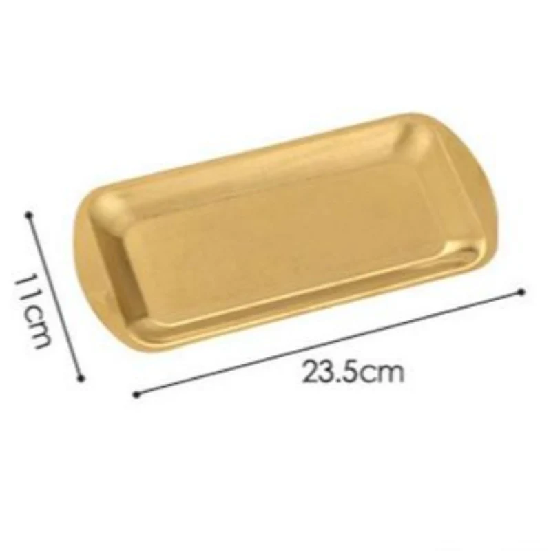 11 cm Tray Made of Gold-Plated Stainless Steel 11 cm Tray Made of Gold-Plated Stainless Steel