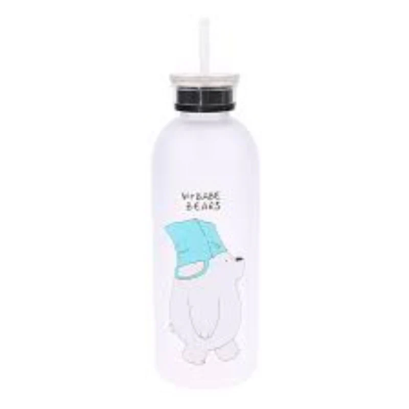 Cute Panda Bear Frosted Water Bottle (1000ml) Cute Panda Bear Frosted Water Bottle (1000ml) - Image 2