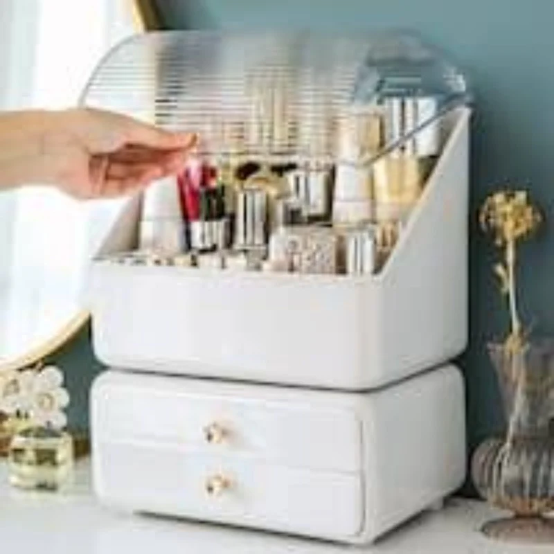 Twin Drawer Makeup Organizer Twin Drawer Makeup Organizer - Image 3