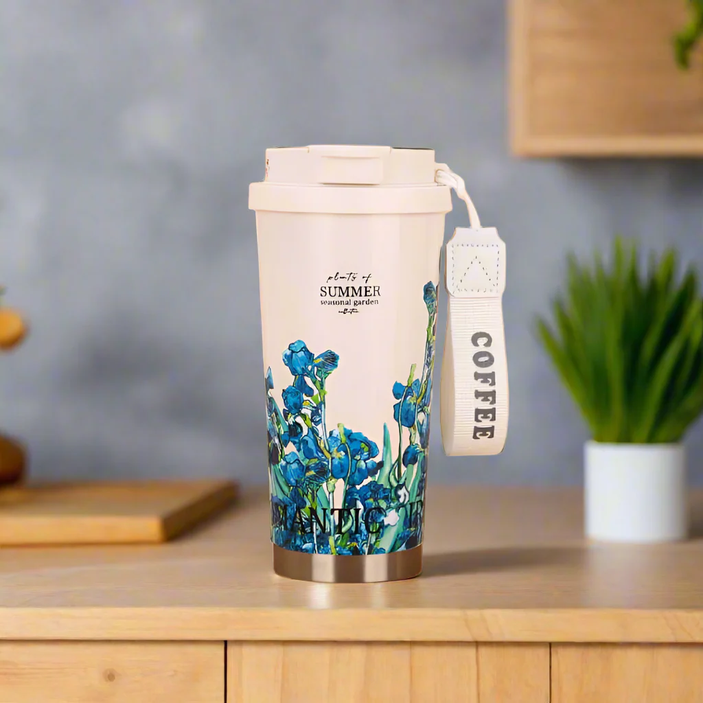 Charming Floral Insulated Tumbler 500ml Charming Floral Insulated Tumbler 500ml