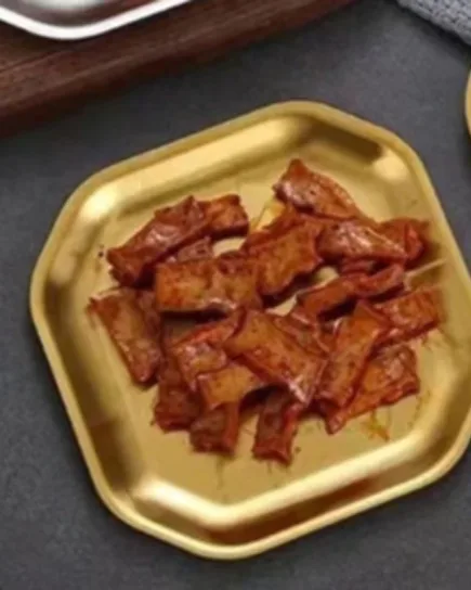 Octagonal Serving Tray in 10.5cm Gold-Plated Stainless Steel