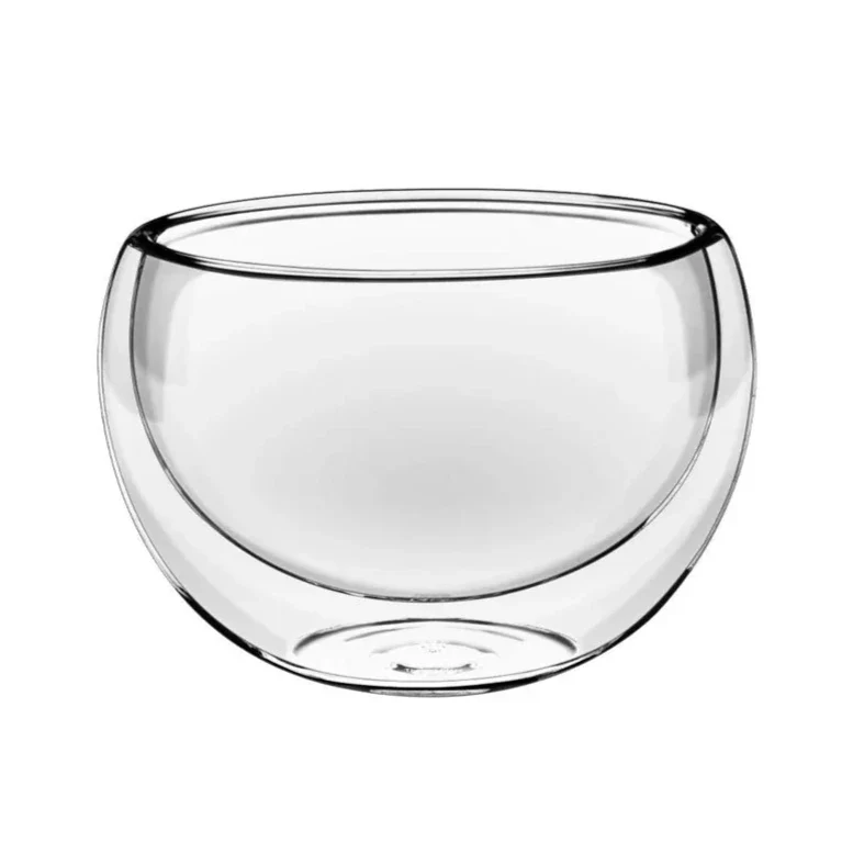 Transparent Design 1000 ML Colored Glass Bottle Double-Wall Serving Bowl