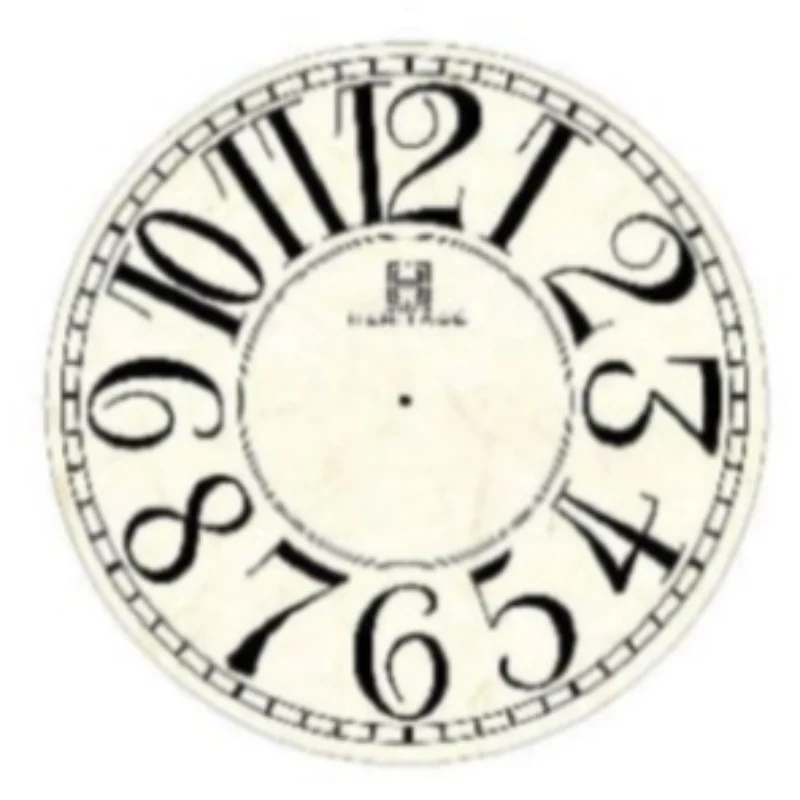 Heritage Ocean Wall Clock with Matt Gold Accents Cream-Colored Heritage Ocean Wall Clock