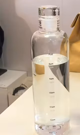 Transparent Design 1000 ML Colored Glass Bottle