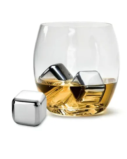 4 Stainless Steel Ice Cubes for Chilling