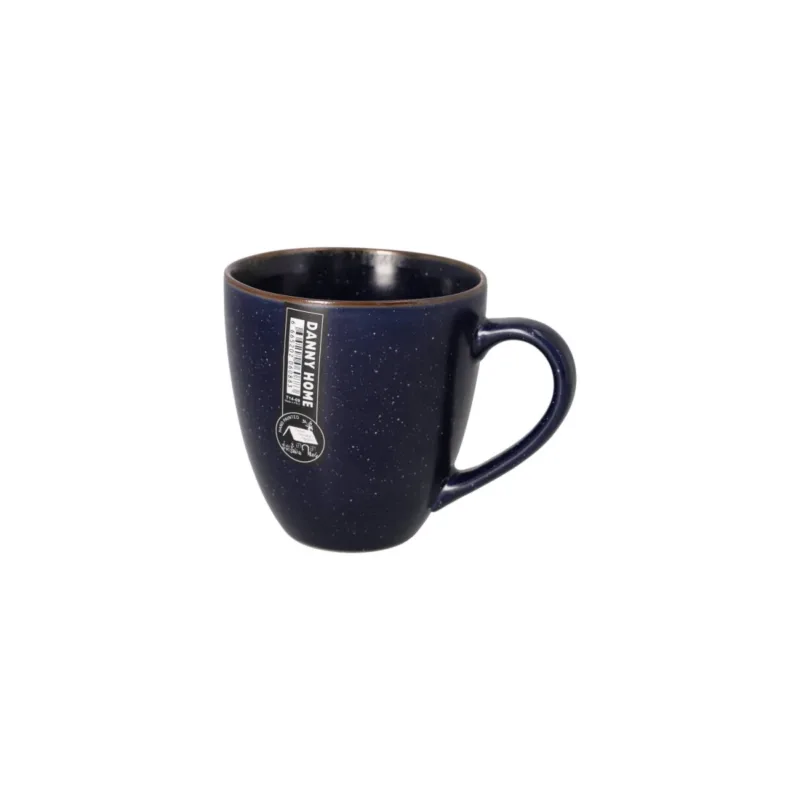 White Ceramic Mug 350ml Speckled Navy Mug 400ml