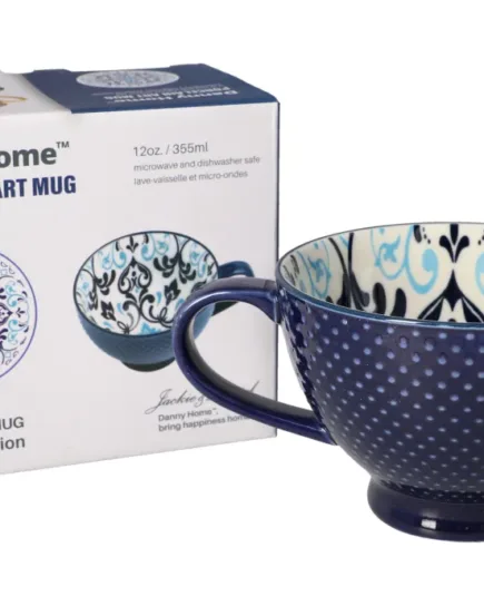 Santorini Breakfast Art Mug