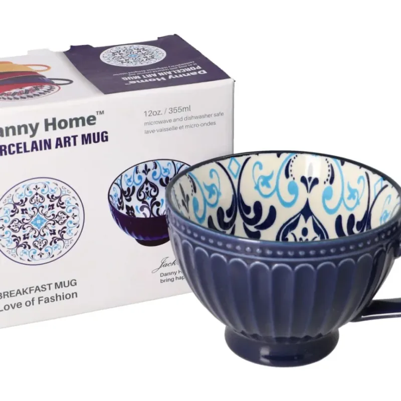 Santorini Ceramic Breakfast Mug