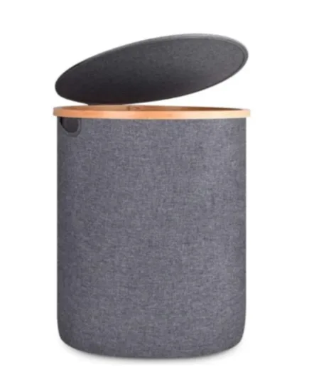 Modern Bamboo Laundry Basket with Lid