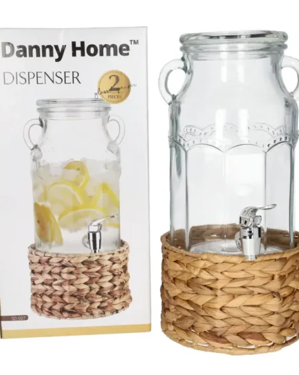 Dispenser with Tap & Woven Stand 3100ml