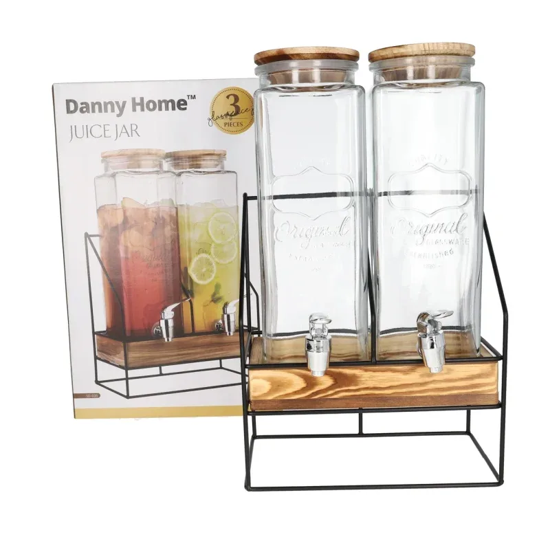 Beverage Jars with Tap & 2 Bases 2340ml