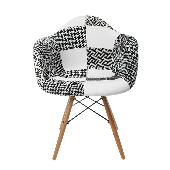 Black and White Armrest Dining and Lounge Chair Black and White Armrest Dining and Lounge Chair
