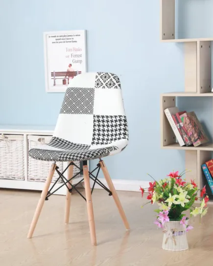 Elegant Black and White Dining & Room Chair