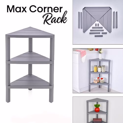 Plastic Aqua Bowl 1800ml Corner Three Tier Rack