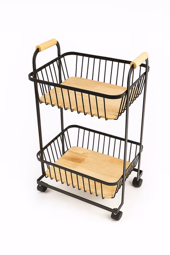 stylish two-tier rolling Trolly