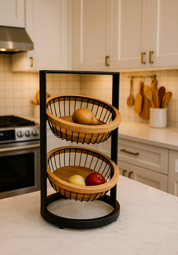 Portable Luxury Onion Basket 2-Steps Portable Luxury Onion Basket 2-Steps