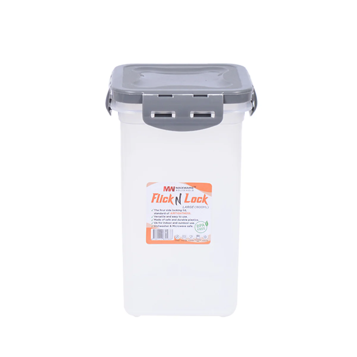 Flick n Lock Container 1800ml Flick n Lock Container 1800ml - Image 3