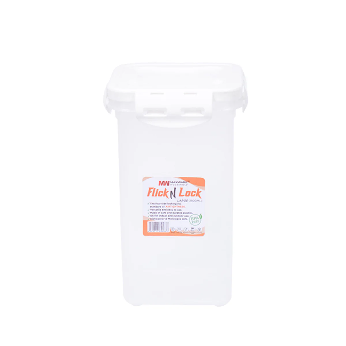 Flick n Lock Container 1800ml Flick n Lock Container 1800ml - Image 2