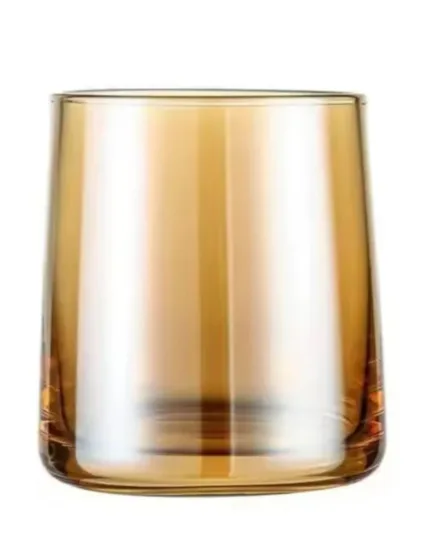 Borosilicate Drinking Glass Gold 270ml (Set of 6)