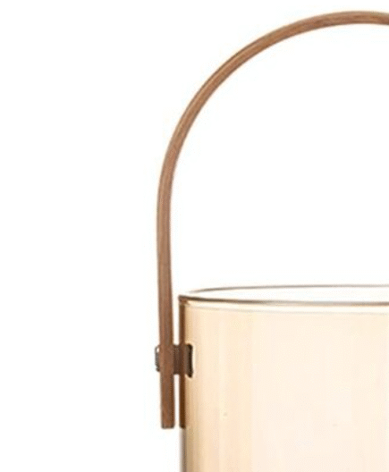 Multipurpose Glass Bucket With Wooden Handle 1000ML