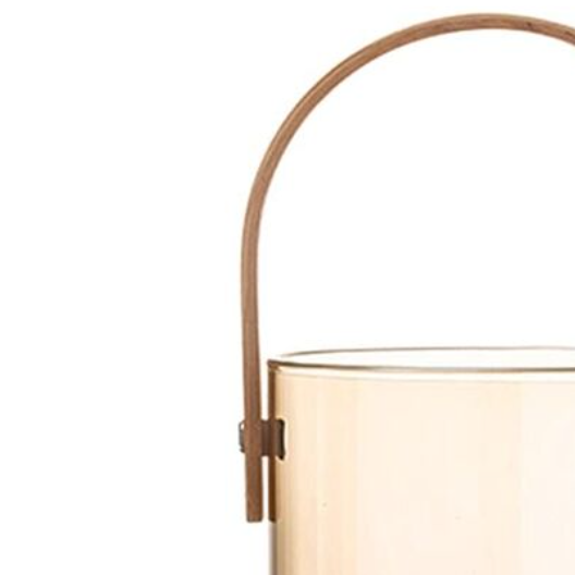 Multipurpose Glass Bucket With Wooden Handle 1000ML Multipurpose Glass Bucket With Wooden Handle 1000ML