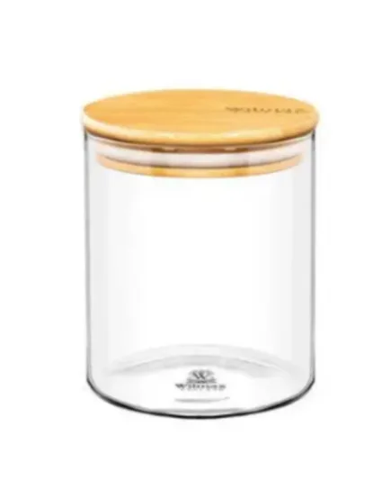 Glass Jar With Bamboo Lid 760ml