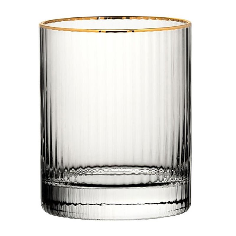 Double Old Fashioned Gold Rim Glasses 250ML (Pack of 6) Double Old Fashioned Gold Rim Glasses 250ML (Pack of 6)