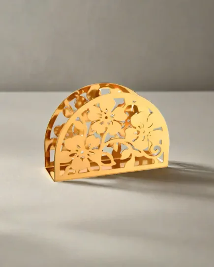 Napkin Holder Iron Gold
