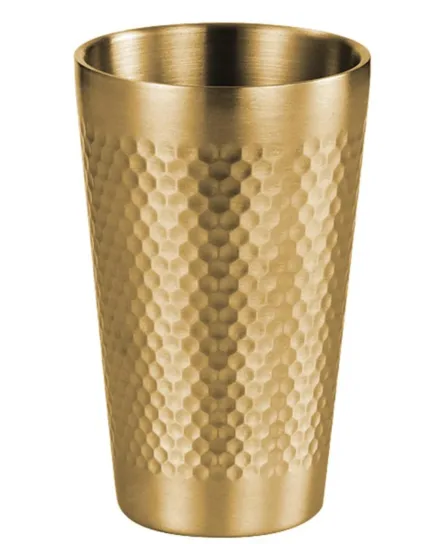 Stainless Steel Drinking Glass Gold 260ml