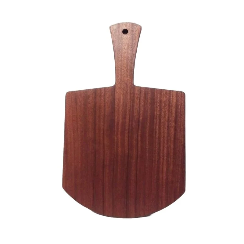 Rectangle Long Tray Round Base Wood Sheild Serving Board Medium Wood