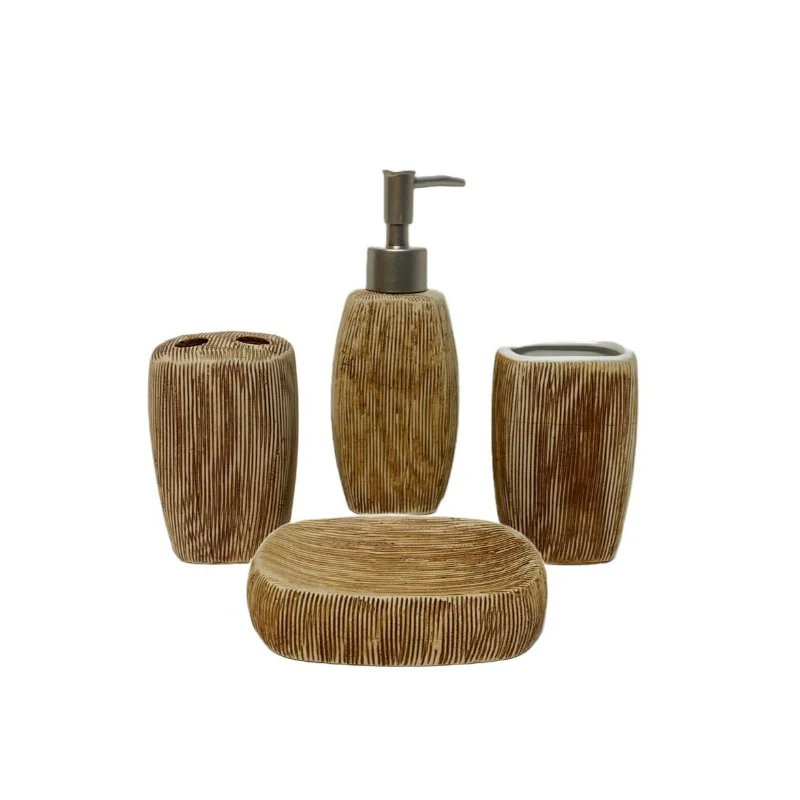 Bathroom Set Marble (Set of 4Pcs)