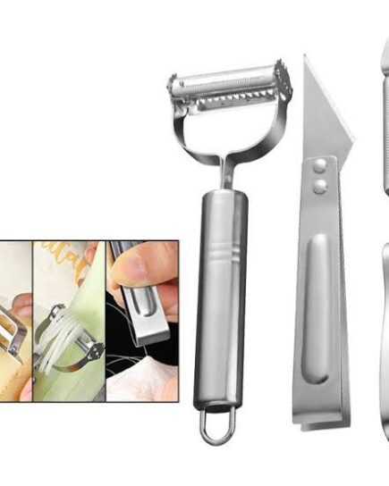 3-in-1 Stainless Steel Vegetable & Fruit Peeler Set