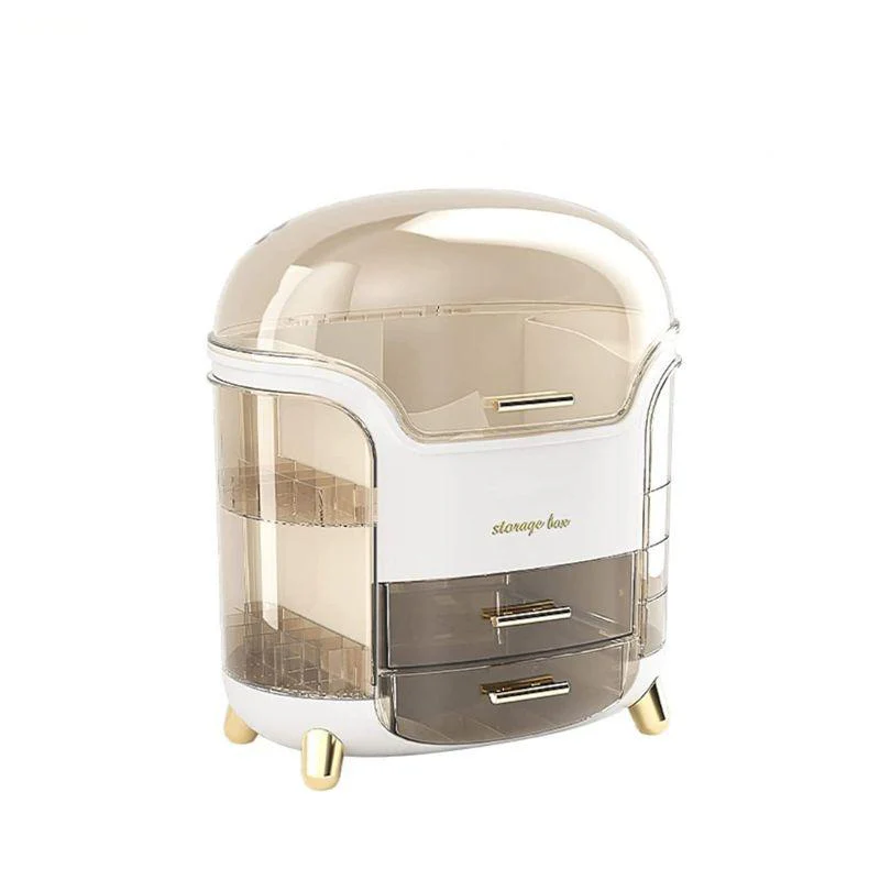 Portable Cosmetic Storage Display cases with Drawer and Transparent Lid Portable Cosmetic Storage Display cases with Drawer and Transparent Lid - Image 2