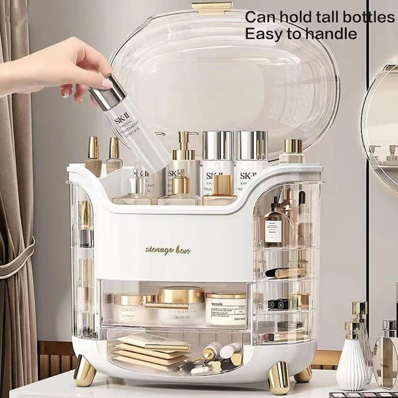 Portable Cosmetic Storage Display cases with Drawer and Transparent Lid Portable Cosmetic Storage Display cases with Drawer and Transparent Lid - Image 3